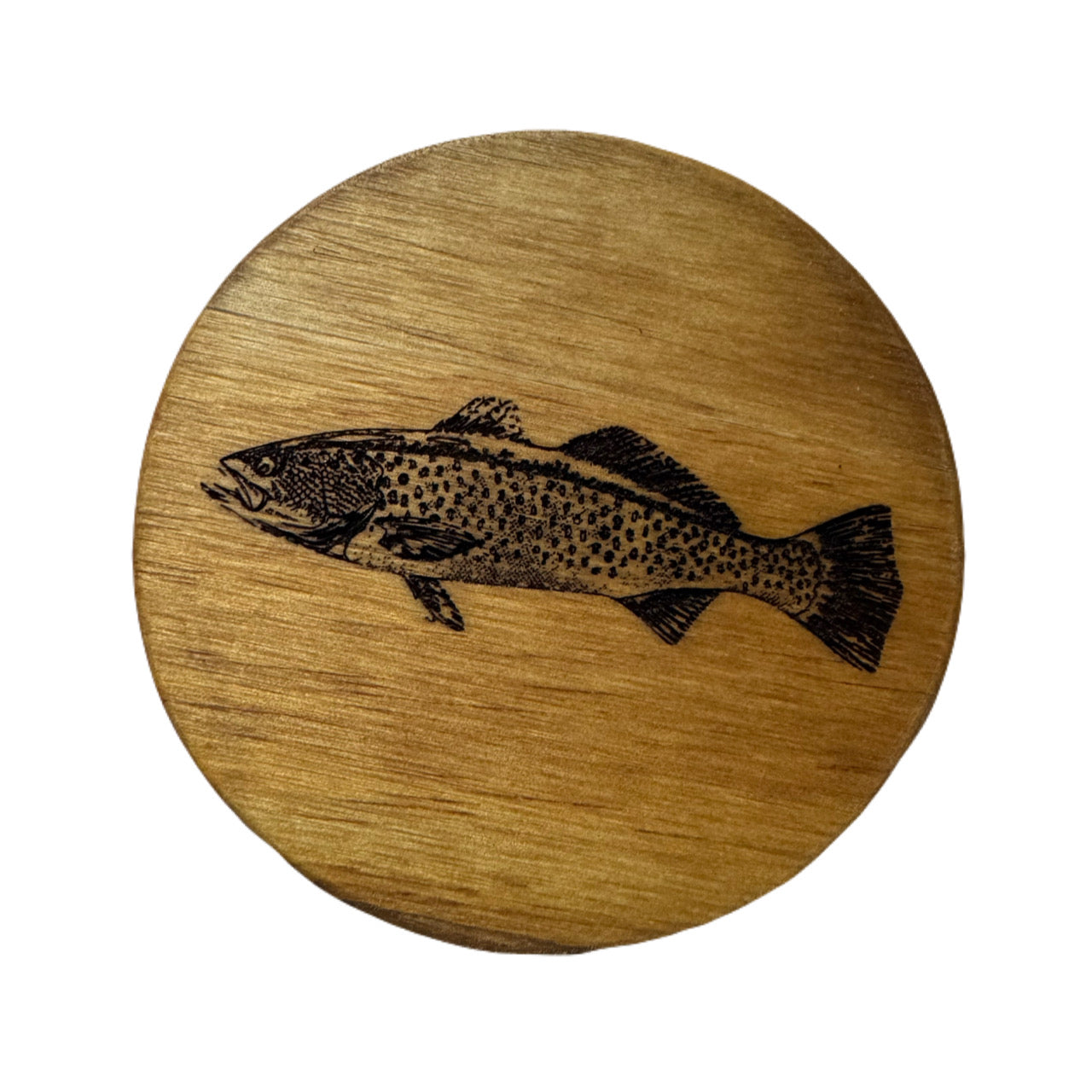 Golden Oak Speckled Trout Coaster Set