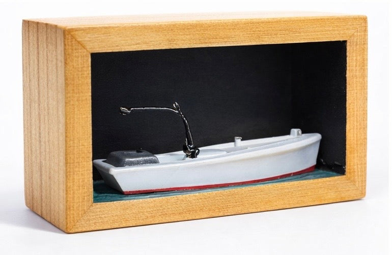 Core Sound 1960s Style Net Boat Mount  Historic Skiff Epoxy Display (5” x 3”)