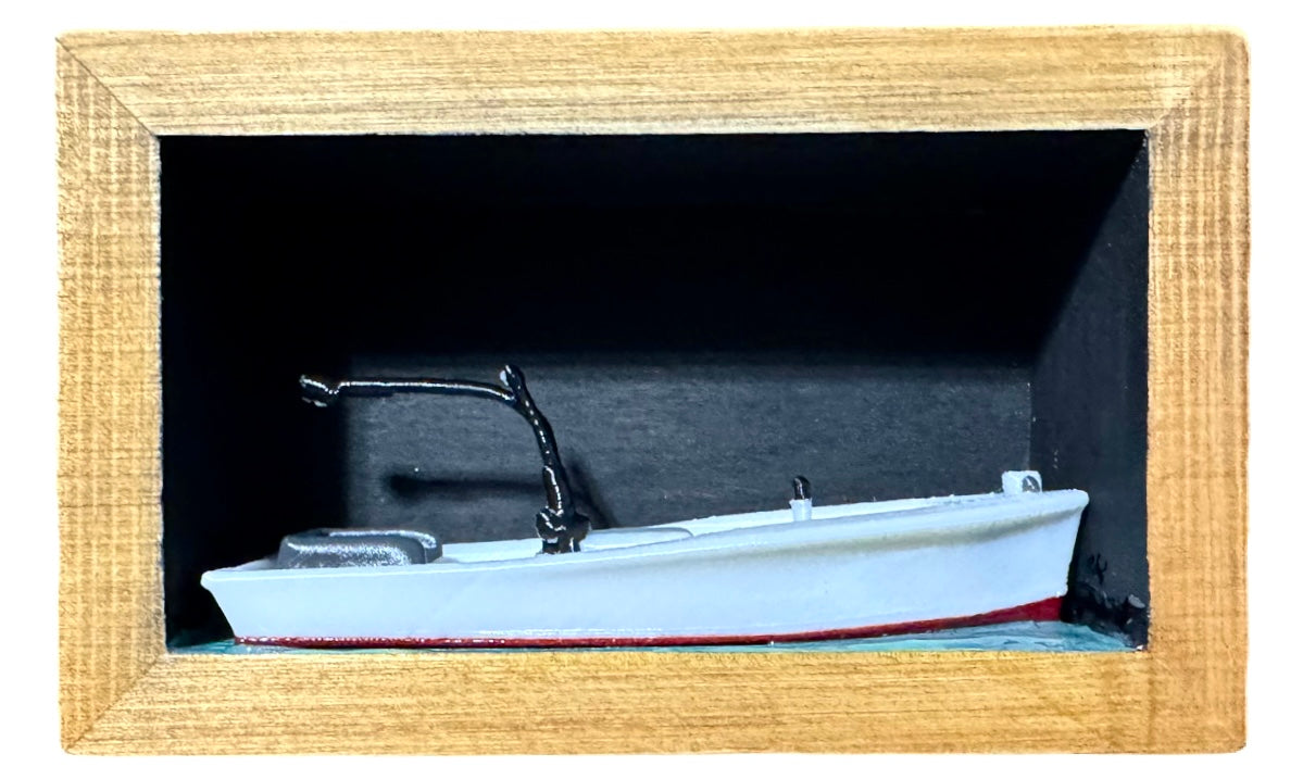Core Sound 1960s Style Net Boat Mount  Historic Skiff Epoxy Display (5” x 3”)