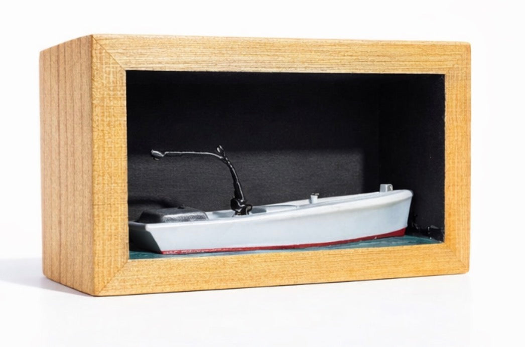 Core Sound 1960s Style Net Boat Mount  Historic Skiff Epoxy Display (5” x 3”)