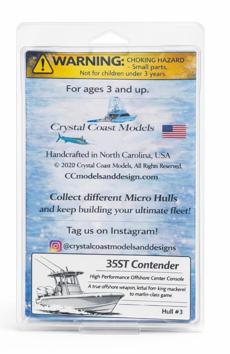 35ST Contender – Micro Hulls® Collectible Boat Model (Hull #3)