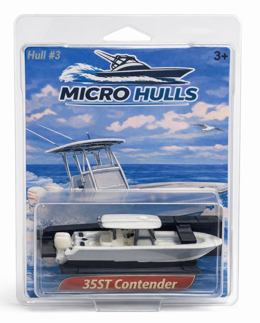 35ST Contender – Micro Hulls® Collectible Boat Model (Hull #3)